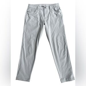 Lululemon Men’s ABC Slim 5 Pocket M5AQRS Grey Pants Size 31